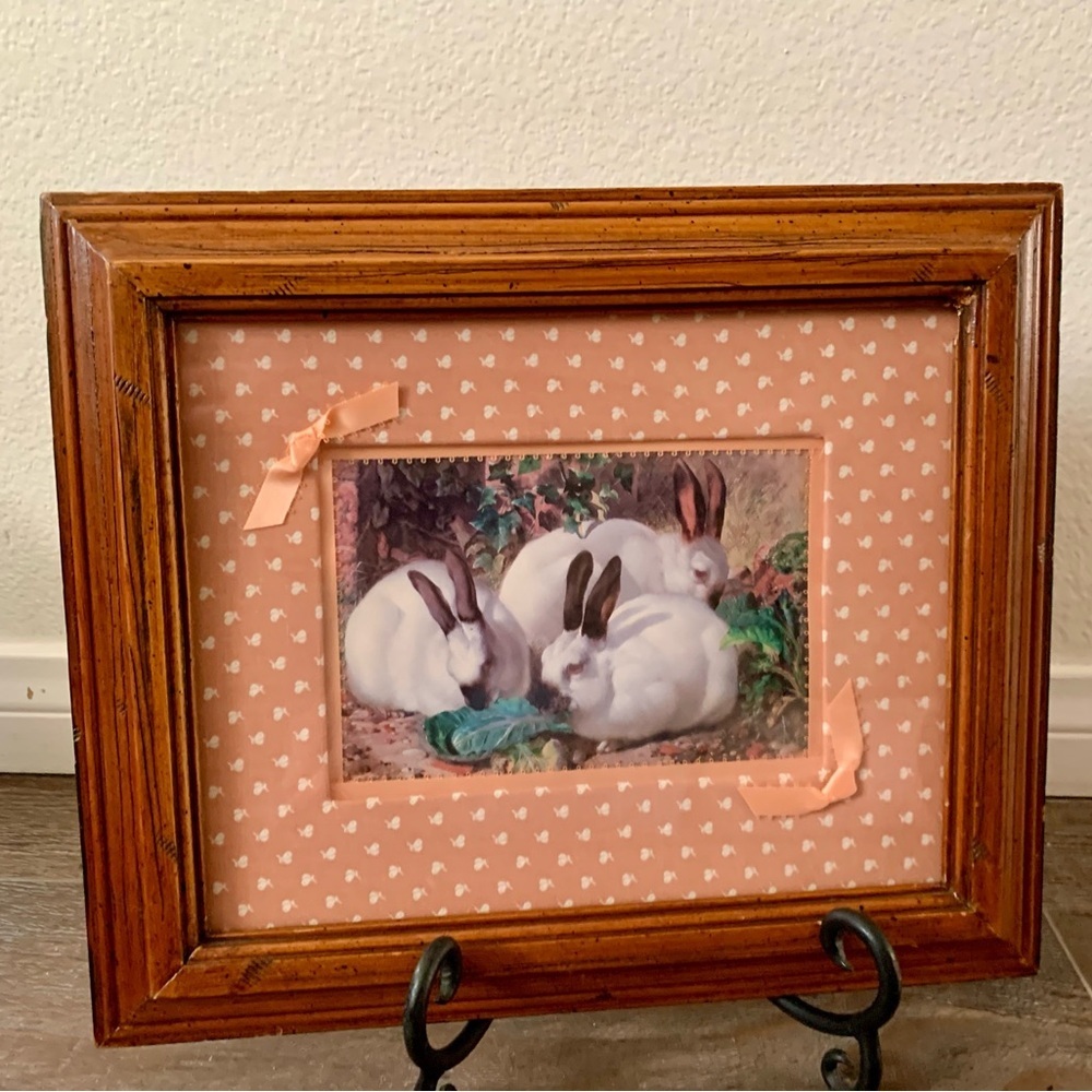 Vintage 1984 Prints White Robbits A Painting By William Huggings